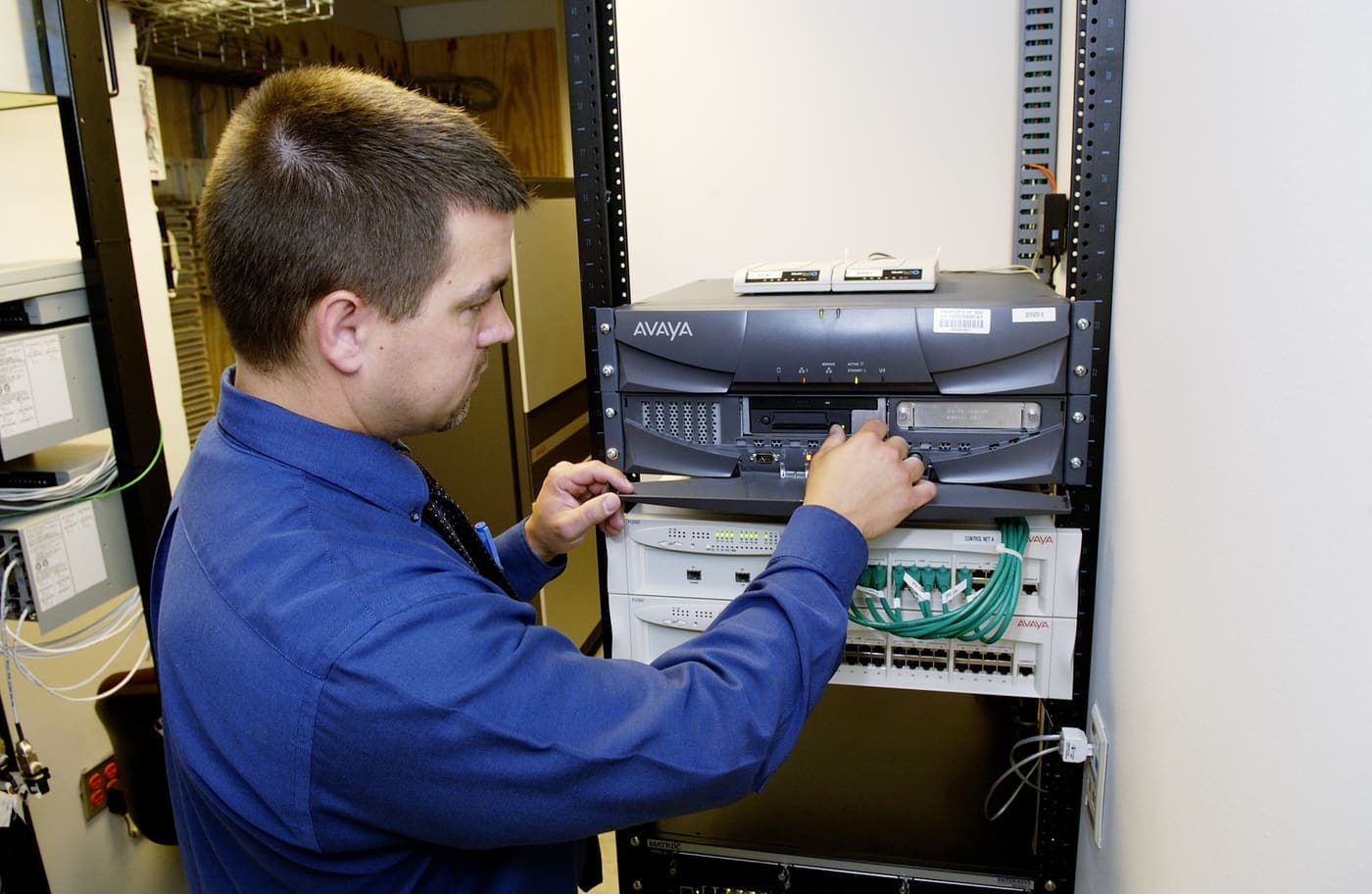 engineer at branch comms cabinet